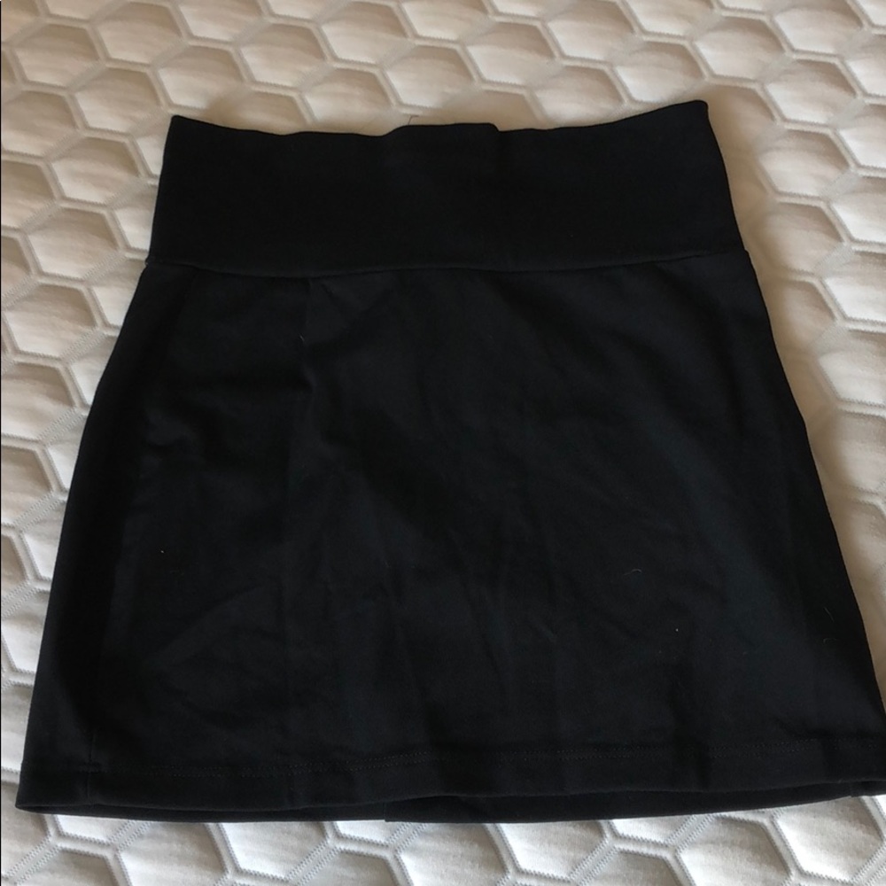 Bebe high waist black mini skirt
